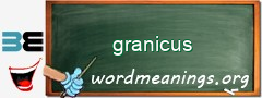 WordMeaning blackboard for granicus